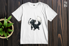 Baby Skunk Watercolor Clipart Sublimation PNG Product Image 2