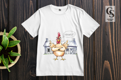Seriously Chicken Clipart Sublimation PNG Product Image 3