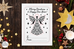 Christmas Card Angel Ornament Bundle | Laser Cut | SVG Product Image 3