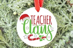 Teacher Claus Svg, Teacher Christmas Svg, Merry Teacher Svg. Product Image 6