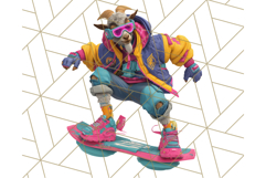 Forgotten 80s Cartoon Clipart PNG, Retro Animal Heroes Product Image 3