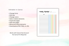 Weekly Checklist Planner A4 US Letter Canva Template Product Image 3