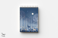 Moonlight digital paper, background clipart Product Image 3