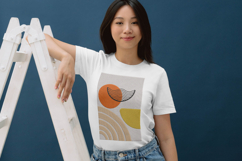 Abstract Minimal Wave Art Embroidery Design Product Image 3