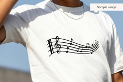 Hand Drawn Sheet Music Notes SVG Product Image 3