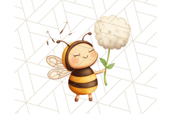 Adorable Bee Clipart PNG, Kawaii Bumblebee Illustrations Product Image 3