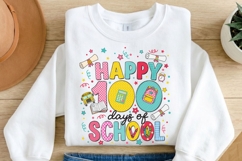 Happy 100 Days of School PNG, 100th Day of School Shirt Desi Product Image 1