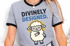 Divinely Designed Cute Faith Inspired Sheep Design Product Image 4