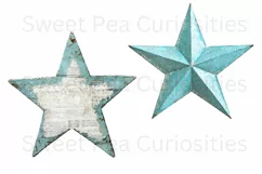 Ephemera, Mixed Media, Stars, PNG, Junk Journal, Clipart Product Image 3