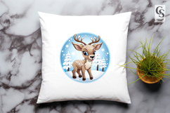 Cute Fawn Deer Clipart Sublimation PNG Product Image 3