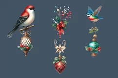 Christmas Decor. Watercolor Cliparts. PNG sublimation Product Image 4