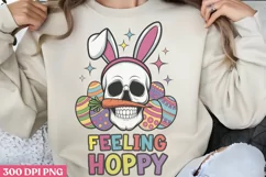 Feeling hoppy PNG, Funny Skeleton Sublimation PNG Product Image 3