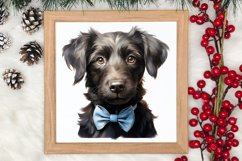 Blue Christmas Watercolor Clipart, Blue Christmas Sublimatio Product Image 3