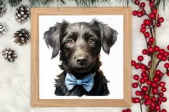 Blue Christmas Watercolor Clipart, Blue Christmas Sublimatio Product Image 3