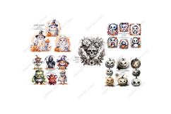 Huge Bundle, Halloween Mega Clipart Bundle, Fall Clipart Product Image 2