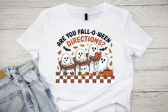 Retro Halloween Ghost Teacher Sublimation PNG Product Image 3