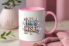 He is Risen Sublimation PNG, Retro Easter Sublimation Design Product Image 3