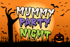 Lazy Mummy is a Duo Halloween decorative font Product Image 2