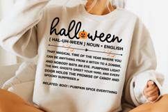 Halloween art printable, Halloween Definition Print SVG PNG Product Image 3