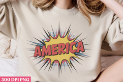 America PNG, 4th Of July Sublimation PNG Product Image 1