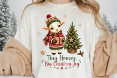 Cute Christmas Baby Goat PNG, Tiny Hooves Big Christmas Joy Product Image 3