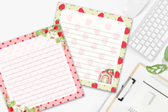 Cute Strawberry Printable Notepad Pages | Fun Stationery Product Image 3