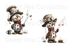Christmas, Snowman, Ephemera, PNG, Clipart, Junk Journal Product Image 3
