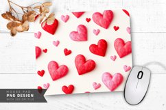 Heart Patterns Galore Mouse Pad PNG Design Product Image 1