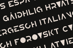 Knowhere Modern Geometric Display Font Product Image 3