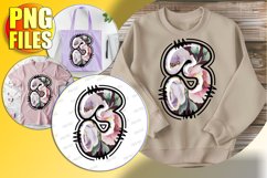 3 Doodle Letter Valentine Romantic Loving Style! Product Image 1