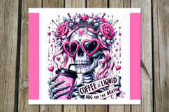 Skulls and coffee | 4 Halloween Skinny tumbler designs PL Product Image 3
