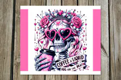 Skulls and coffee | 4 Halloween Skinny tumbler designs PL Product Image 3