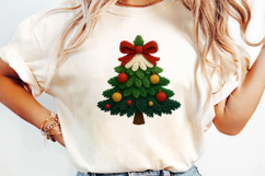 Chunky Yarn Christmas Tree Sublimation, Christmas Png Product Image 3