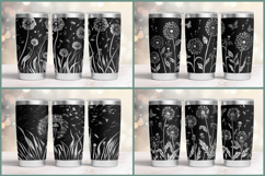 20oz Tumbler laser svg Floral wrap| Wildflowers pattern Product Image 13