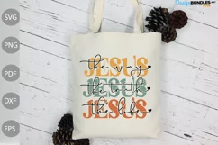 Christian Quote/ Jesus- The Way - The Truth - The Life SVG Product Image 2