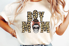Camo Boy Mom Sublimation, Retro Mama Png Product Image 3