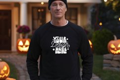 Gildan 18000 Black Mockup, Halloween Gildan 18000 Mockup Product Image 1