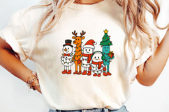Cute Christmas Characters Sublimation, Christmas png Product Image 2