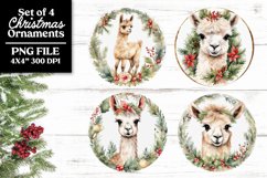 Baby Farm Animals PNG Christmas Ornaments or Coasters Product Image 11