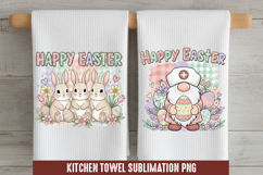 Happy Easter- Kitchen Towel Sublimation, Kitchen Towel Product Image 1