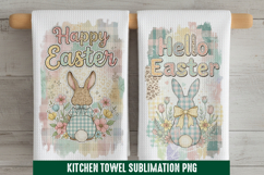 Hello Easter - Kitchen Towel Sublimation, Kitchen Towel Product Image 1