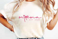 Pink Mama Est 2025 Sublimation, Mother&#039;s Day Png Product Image 3