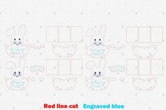 Happy Easter Basket Svg,Easter Bunny Basket Design For Laser Product Image 2