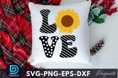 Love SVG, Sunflower SVG Product Image 3