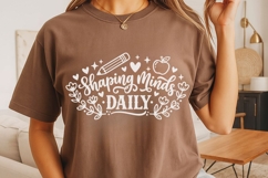 Shaping Minds Daily Svg, Back To School Svg, Teaching Svg. Product Image 4