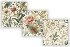 Vintage Botanical Illustration Paper, Seamless Digital Paper Product Image 3