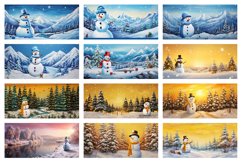 100 Snowman Mug Wrap Bundle, Christmas Sublimation, Winter Product Image 4