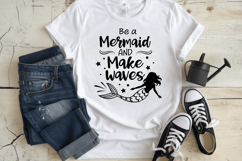 Be a mermaid and make waves SVG Design, Mermaid SVG Design Product Image 3