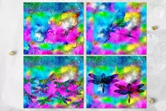Watercolor Dragonfly skinny tumbler | 8 Sublimation designs Product Image 3