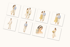 Amalfi Coast Watercolor Clipart, La Dolce Vita, Summer Product Image 8